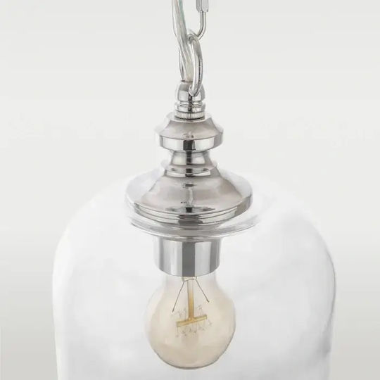 COSMOLight Adjustable Silver Ceiling Light with E27 Socket