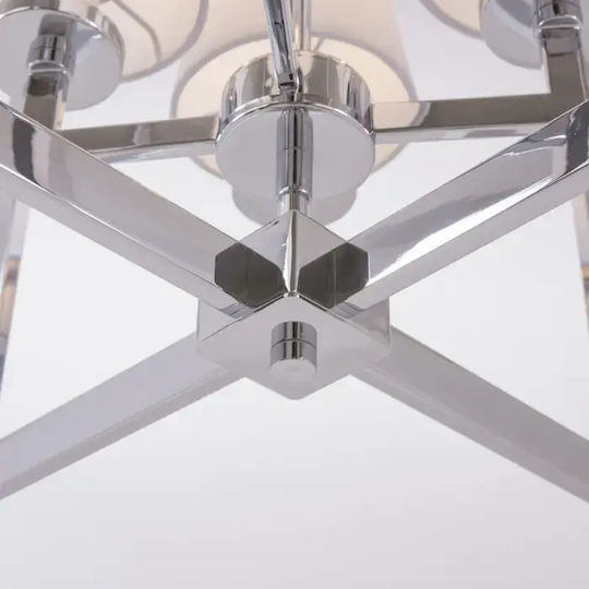 COSMOLight Silver Pendant Ceiling Light with E14 Socket