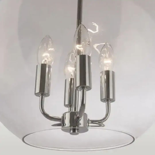 COSMOLight Adjustable Silver Ceiling Light with E14 Socket