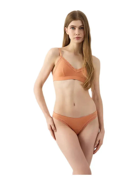 Σουτιέν Γυναικών Minerva Bralette Light Fimelle 90-8152b-119 Βερίκοκο 5207395224034