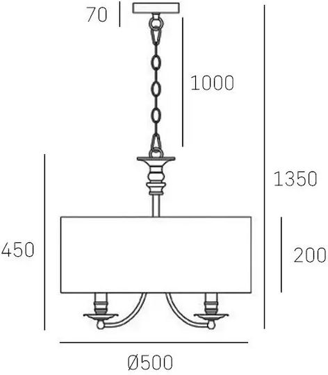 COSMOLight Ceiling Light Silver