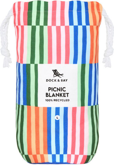 Dock & Bay Picnic Blanket 170 X 170 Cm Sugar Sorbet