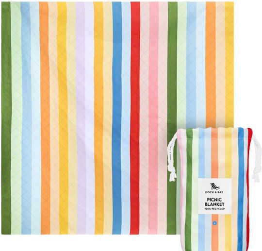 Dock & Bay Κουβέρτα Πικνίκ 170 X 170 Cm Candy Stripes