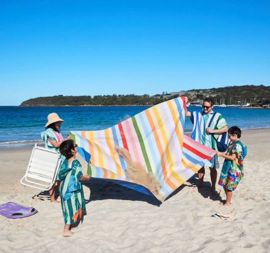 Dock & Bay Κουβέρτα Πικνίκ 170 X 170 Cm Candy Stripes