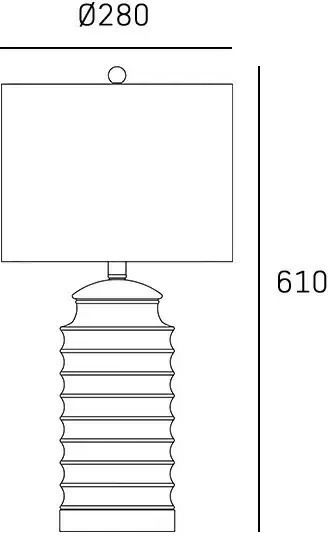 COSMOLight Κεραμικό Πορτατίφ για Ντουί E27 με Λευκό Καπέλο και Βάση