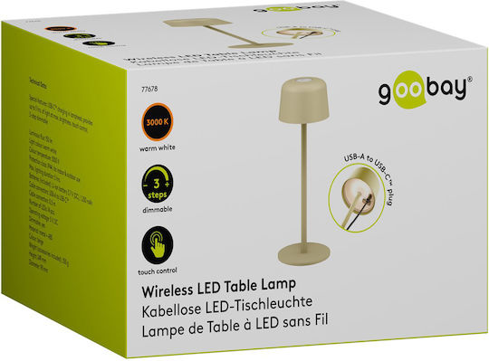 Goobay Διακοσμητικό Φωτιστικό LED Θερμό Λευκό 3000K 25x25εκ.