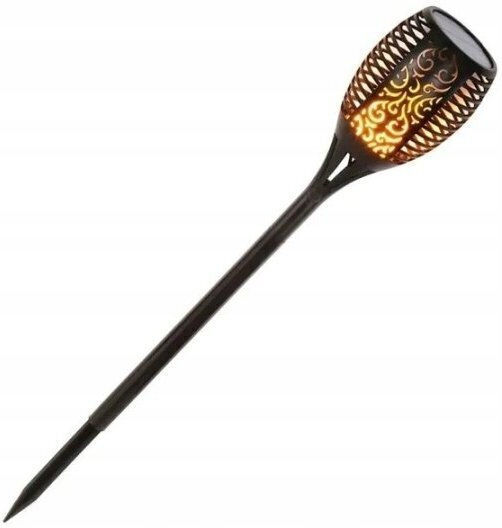 Saska Garden Torch Solar Lamp Dancing Flames 3in1 10x10x86cm 12 Led