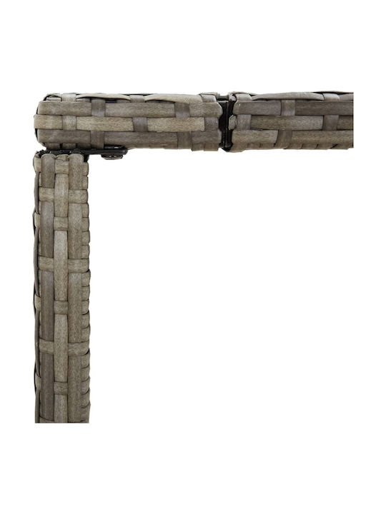 vidaXL Outdoor Bar Set 9 Pieces Gray
