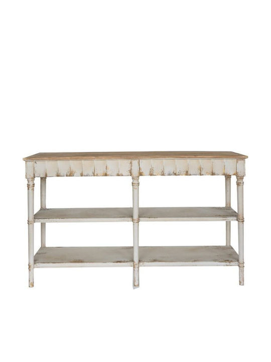 Alcott White Console L160xW50xH90cm