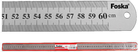 Metalllineal 60cm Flach