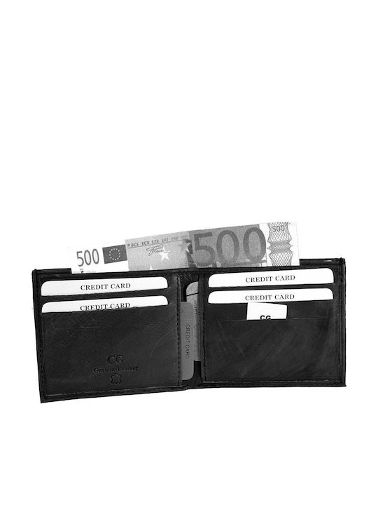 Δερμάτινο Ανδρικό Πορτοφόλι με RFID Μαύρο