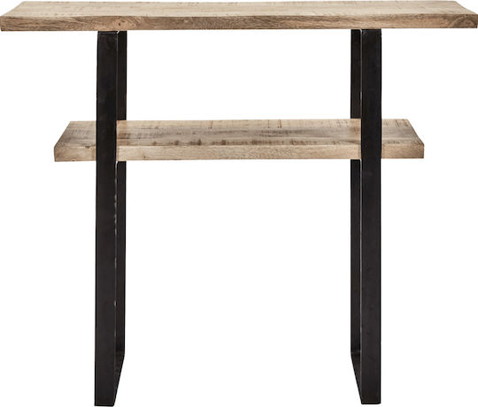 Solid Wood Console Table Natural Mango Wood L90xW30xH75cm Solid Wood Console Table Natural Mango Wood L90xW30xH75cm