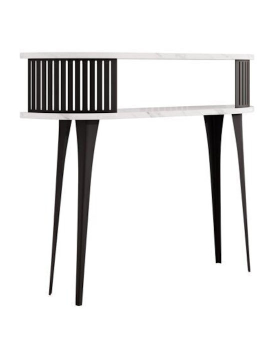 Sordore 111 Konsole Λευκό Μάρμαρο, Άσπρο L100xB25xH89cm