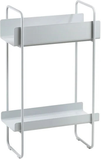 Metal Console Table Soft Grey L48xW24.2xH77.7cm