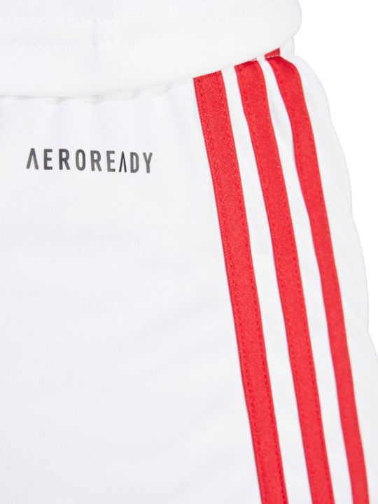 Women's Activewear Shorts White and Red