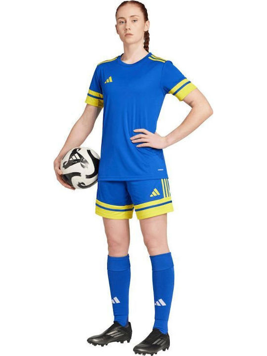 Women's Activewear Shorts Blue and Yellow