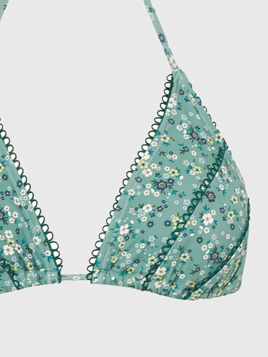 Bikini Τριγωνάκι Floral Πράσινο