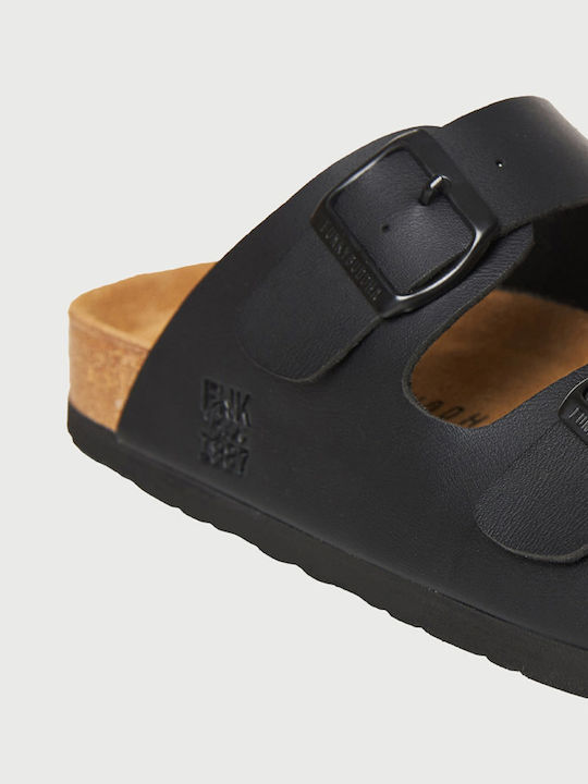 Leather Men's Sandals in Black Colour