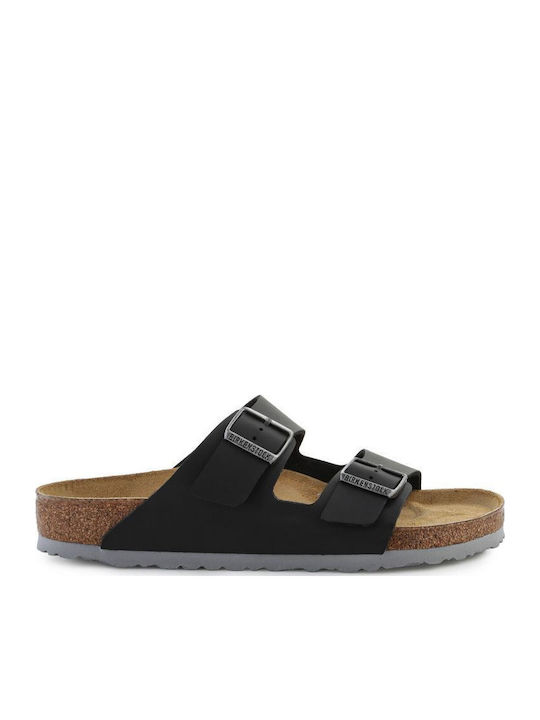 Leather Men's Sandals in Black Colour