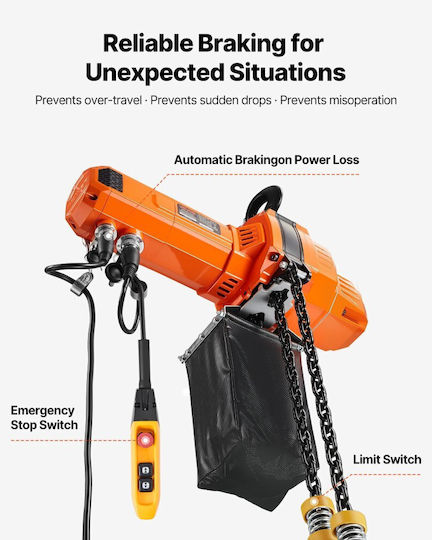 Vevor System for Lifting / Pulling Loads for Load Weight up to 1t