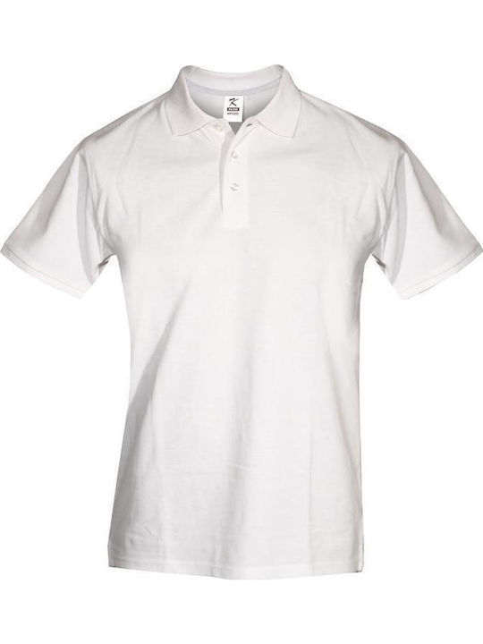 Kprime Ανδρικό Διαφημιστικό T-shirt Κοντομάνικο White