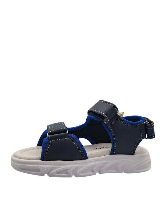 Kids' Sandals with Hoop & Loop Closure and Blue Lights