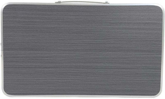 Enero Enero Aluminium Campingmöbel Klapptisch 56x34x24cm Graues