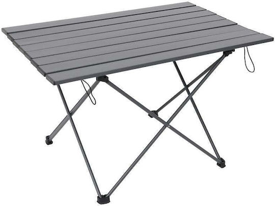 Enero Τραπέζι Αλουμινίου για Camping Πτυσσόμενο 68x46x40cm Γκρι