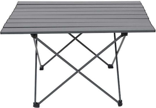 Enero Τραπέζι Αλουμινίου για Camping Πτυσσόμενο 68x46x40cm Γκρι