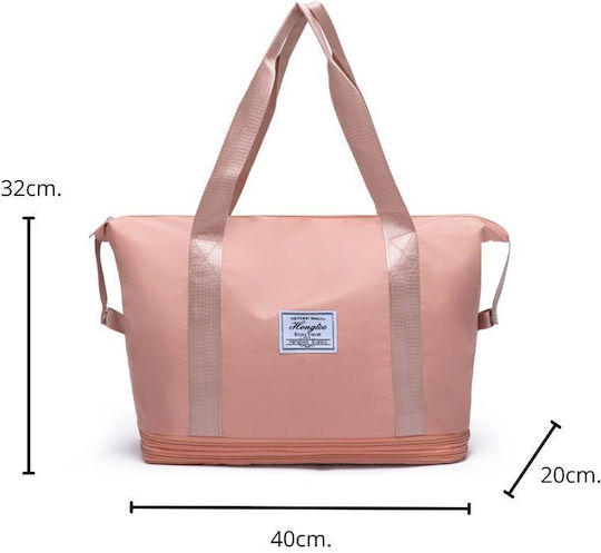 Sack Reise Rosa Stoff M40xP20xH32cm
