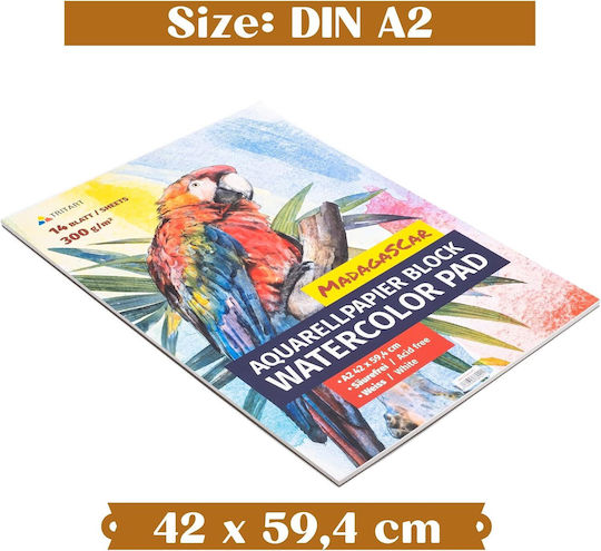 Watercolor Paper Pad Tritart A2 300 G/m² 14 Sheets