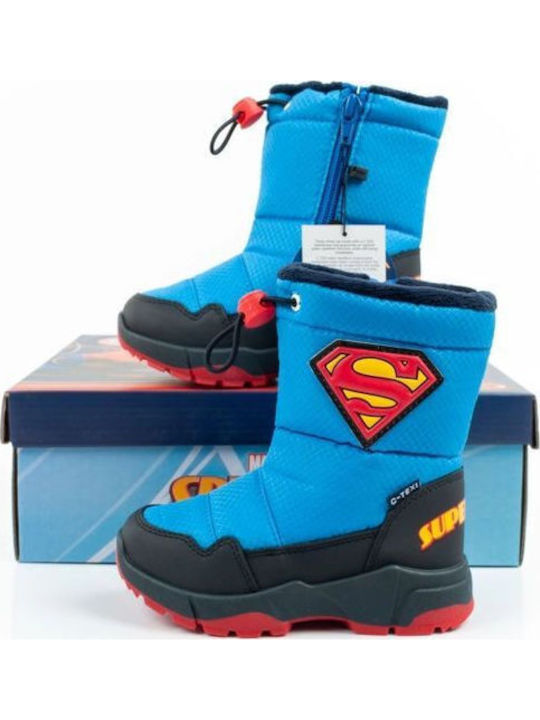 Kinderstiefel Schnee mit Reissverschluss Blau