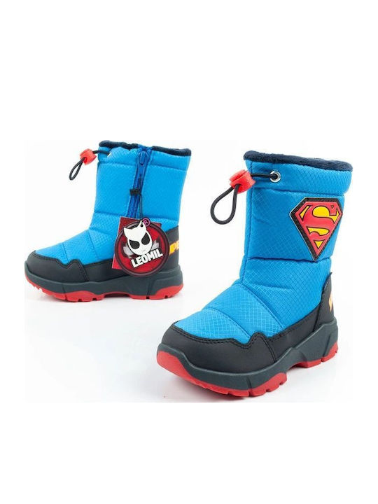 Kinderstiefel Schnee mit Reissverschluss Blau