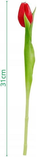 Saska Garden Red Tulip 31cm Lifelike Spring Decoration