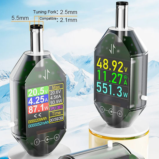 Digital Voltmeter Multimeter Direct Current DC Ammeter Wattmeter 600w 4.5v 50v 12a Display Dt550