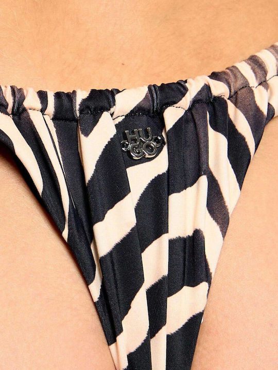 Bikini String με Κορδονάκια Μαύρο