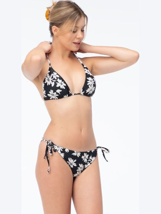 Slip Bikini Inferioare Cu Dantelă Negru