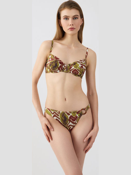 Bikini Slip Khaki Ethnic 90-92774-351