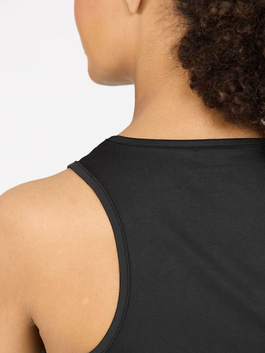 Damen Sport Top Ärmellos Schnell Trocknend Schwarze