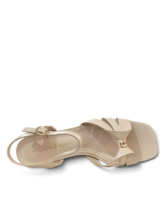 Damen Sandalen Beige