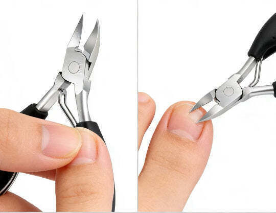 Professional Stainless Steel Nail Clippers Both Men Women Black