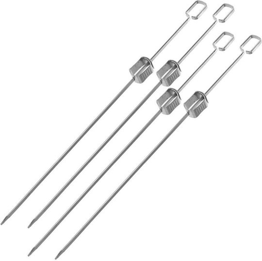 Frigare Shashlik 4 Bucăți Lungime 40.5 Cm Oțel Inoxidabil