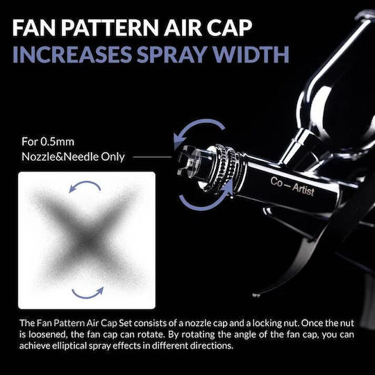 Gaahleri Airbrush Fan Cap Ghac-swallowtail