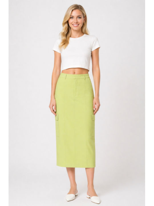 Midi Skirt Green SL-22088JJ-26SK-Green