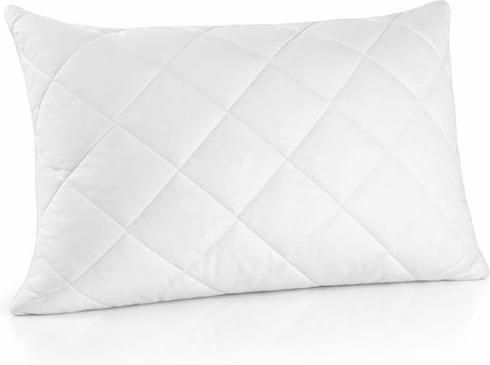 Kotonia Home Husă de pătură Set de fețe de pernă cu Umplutură Microfiber Single 140x200cm Alb 2buc 150 g/mp²Gsm