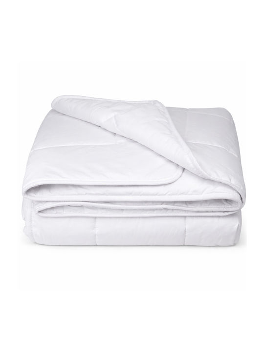 Kotonia Home Husă de pătură cu Umplutură Microfiber Dublu 200x220cm Alb 300 g/mp²Gsm