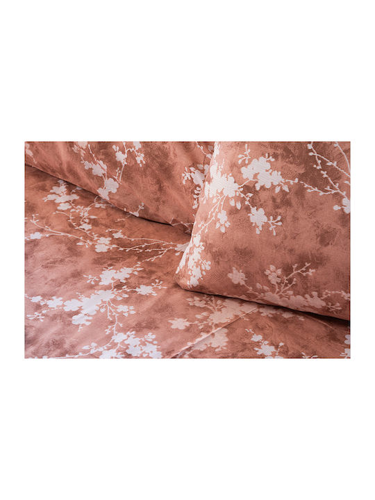 Beauty Home Set Quilt Super Double 220x240cm Glory Art 12376 Terracotta 12376PMYD