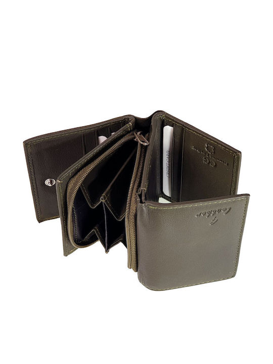 Small Leather Women's Wallet with RFID Brown
