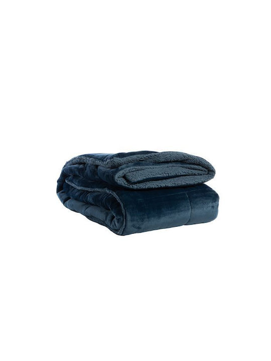 Nef-Nef Homeware Duvet Cover with Microfiber Filling Single 160x220cm Singular Blue 250 GSMGsm