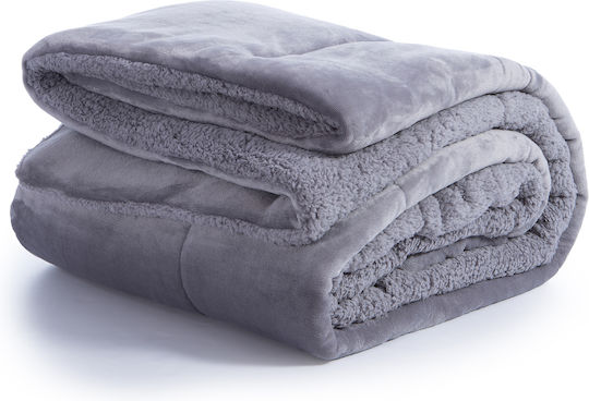Nef-Nef Homeware Duvet Cover Single 160x220cm Singular Gray 250 GSMGsm